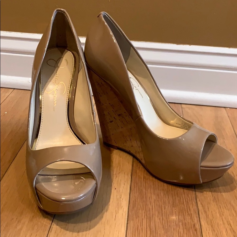 Brand New Jessica Simpson Nude Wedges